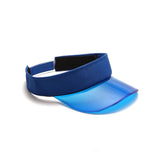 Aqua Blue Transparent Sun Visor
